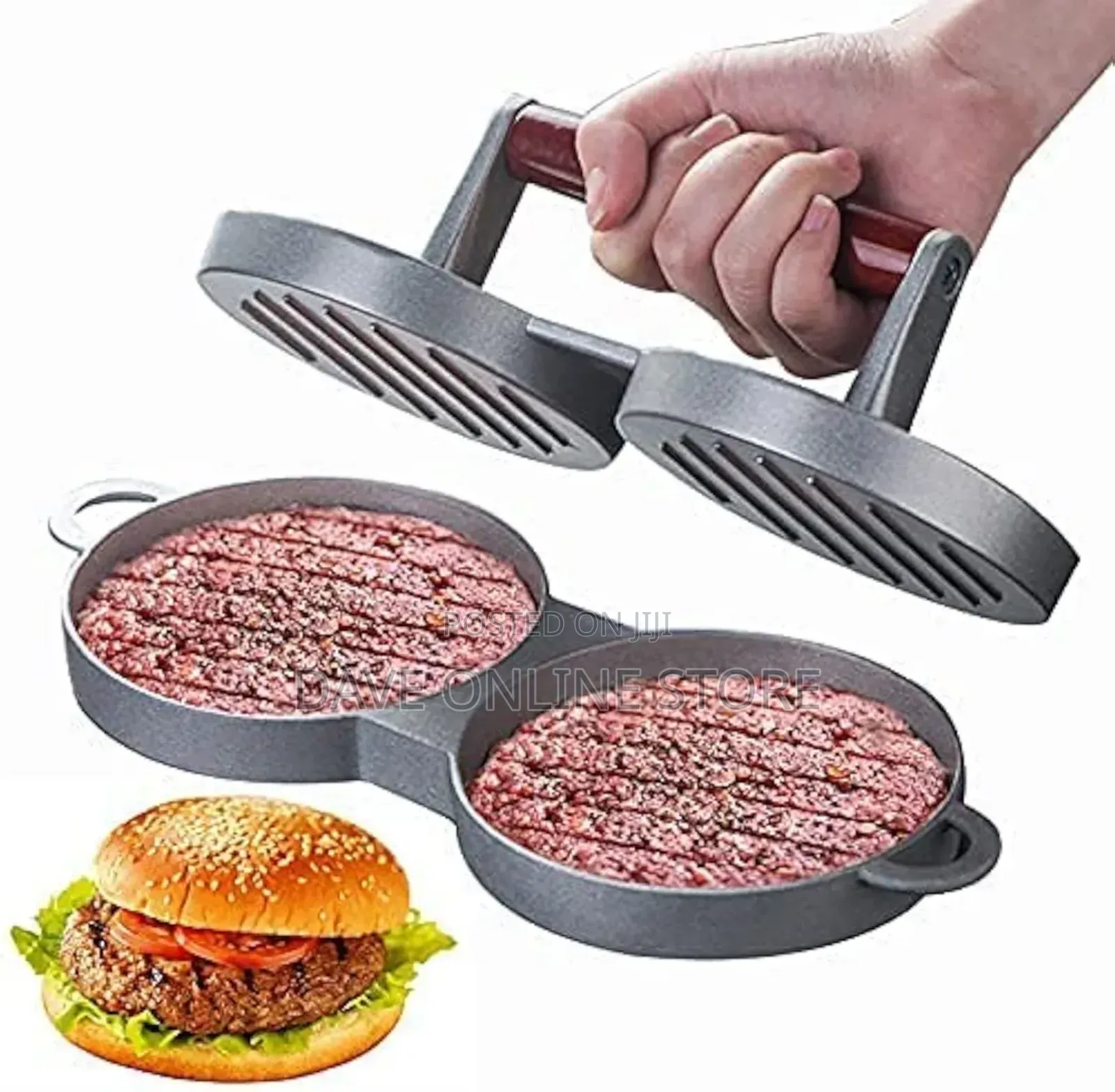 Double Hole Burger Press Hamburger Maker