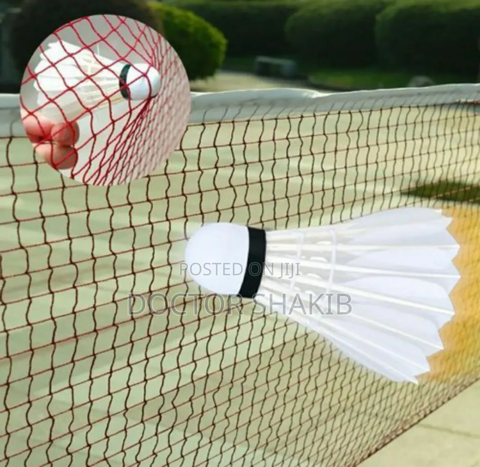 Professional Badminton Sport Game Net - Burgundy