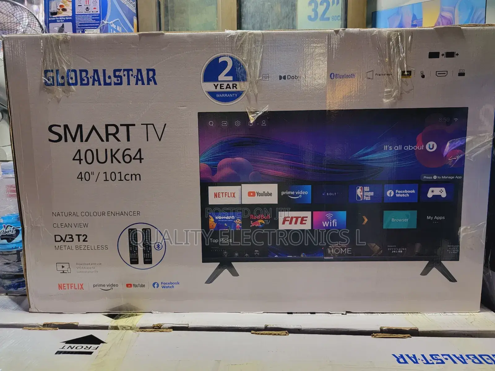 40 Inches Smart Tv Globalstar 2 Remotes
