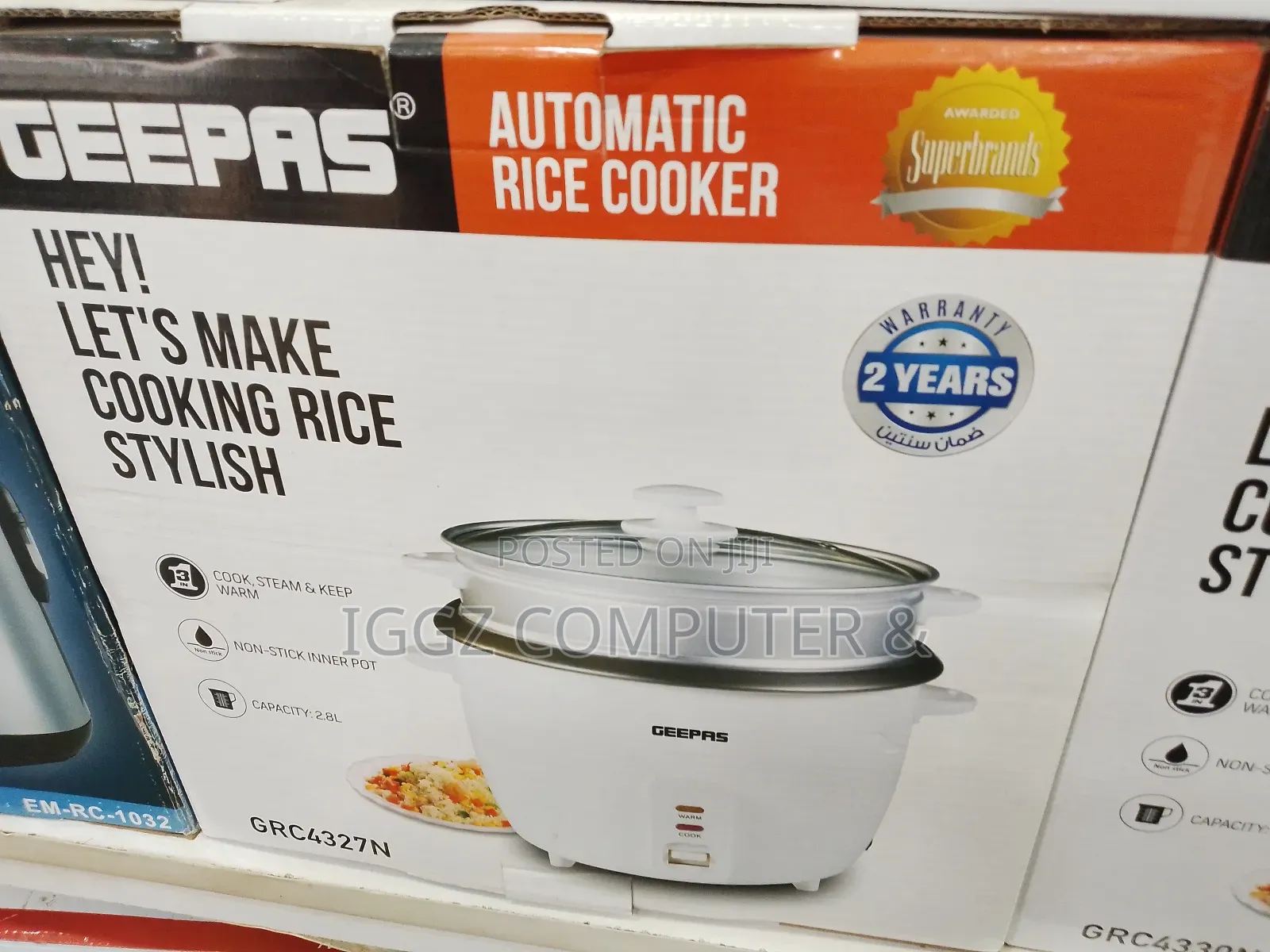 Geepas Automatic Rice Cooker 2.8 Litres