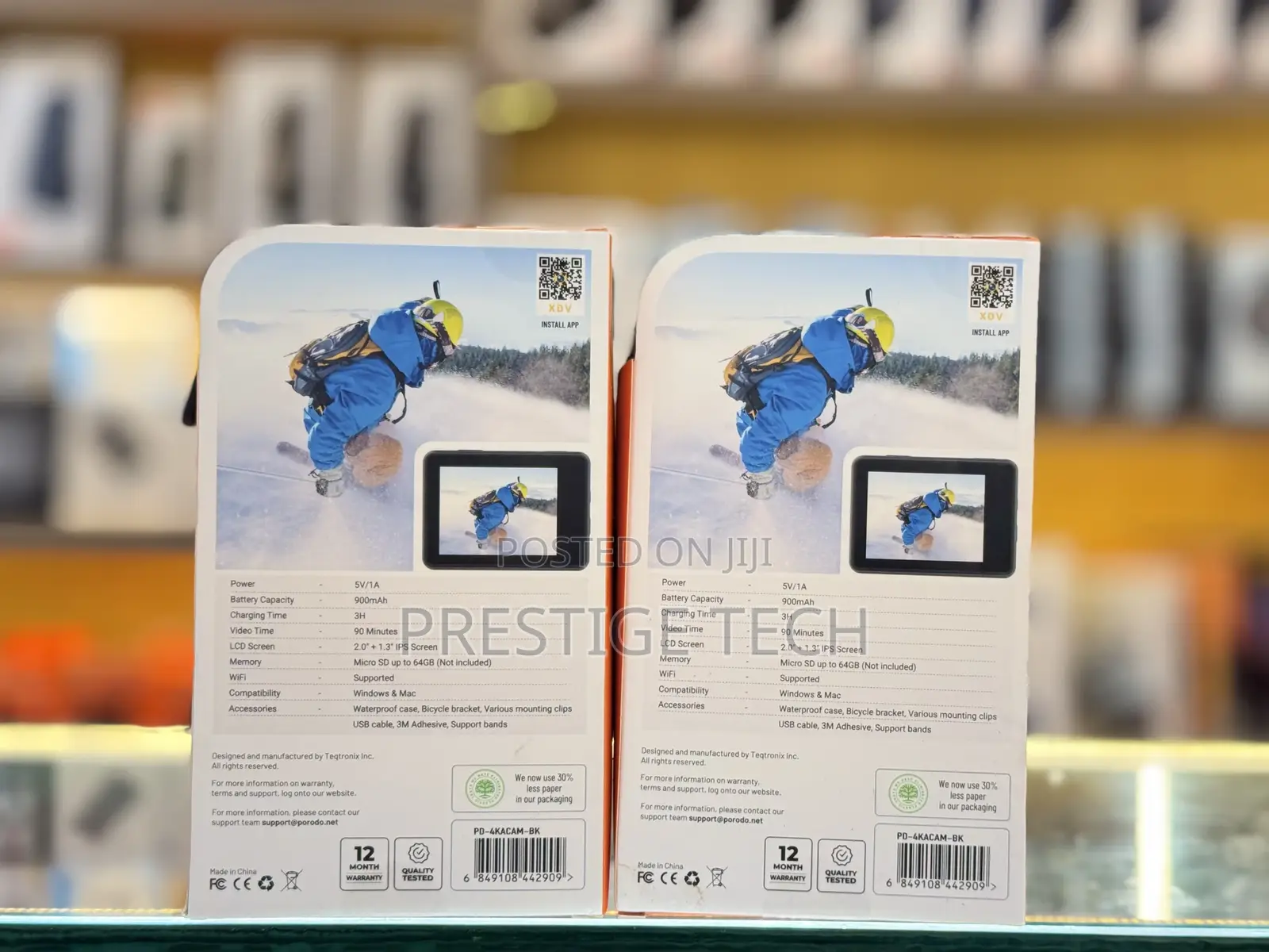 Porodo Dual Display Action Camera