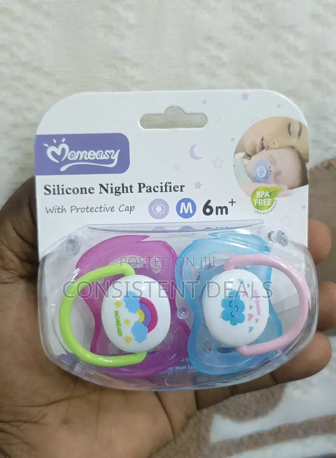 Momeasy Baby Silicone Night Pacifier