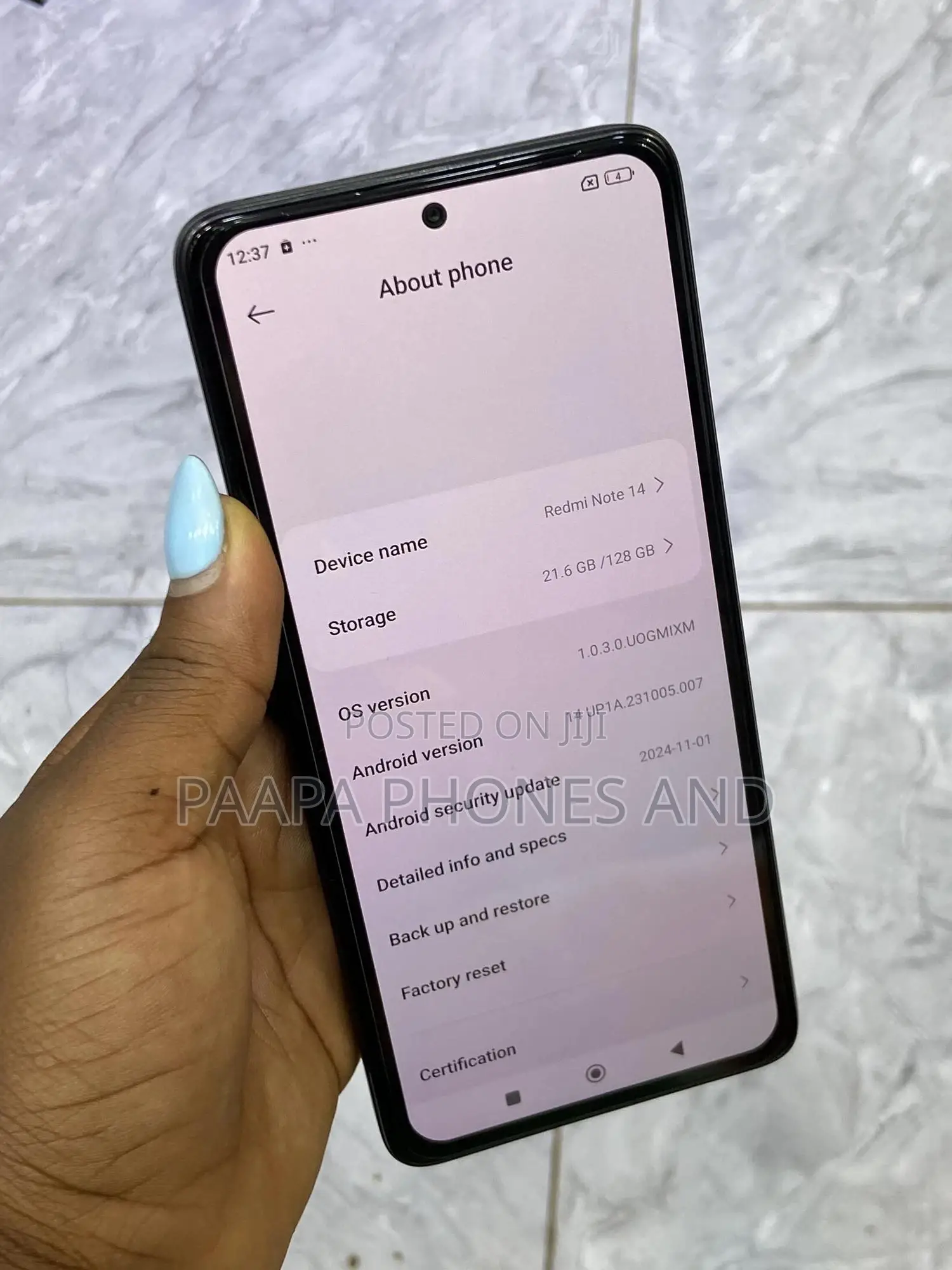 Xiaomi Redmi Note 14 128 GB Black