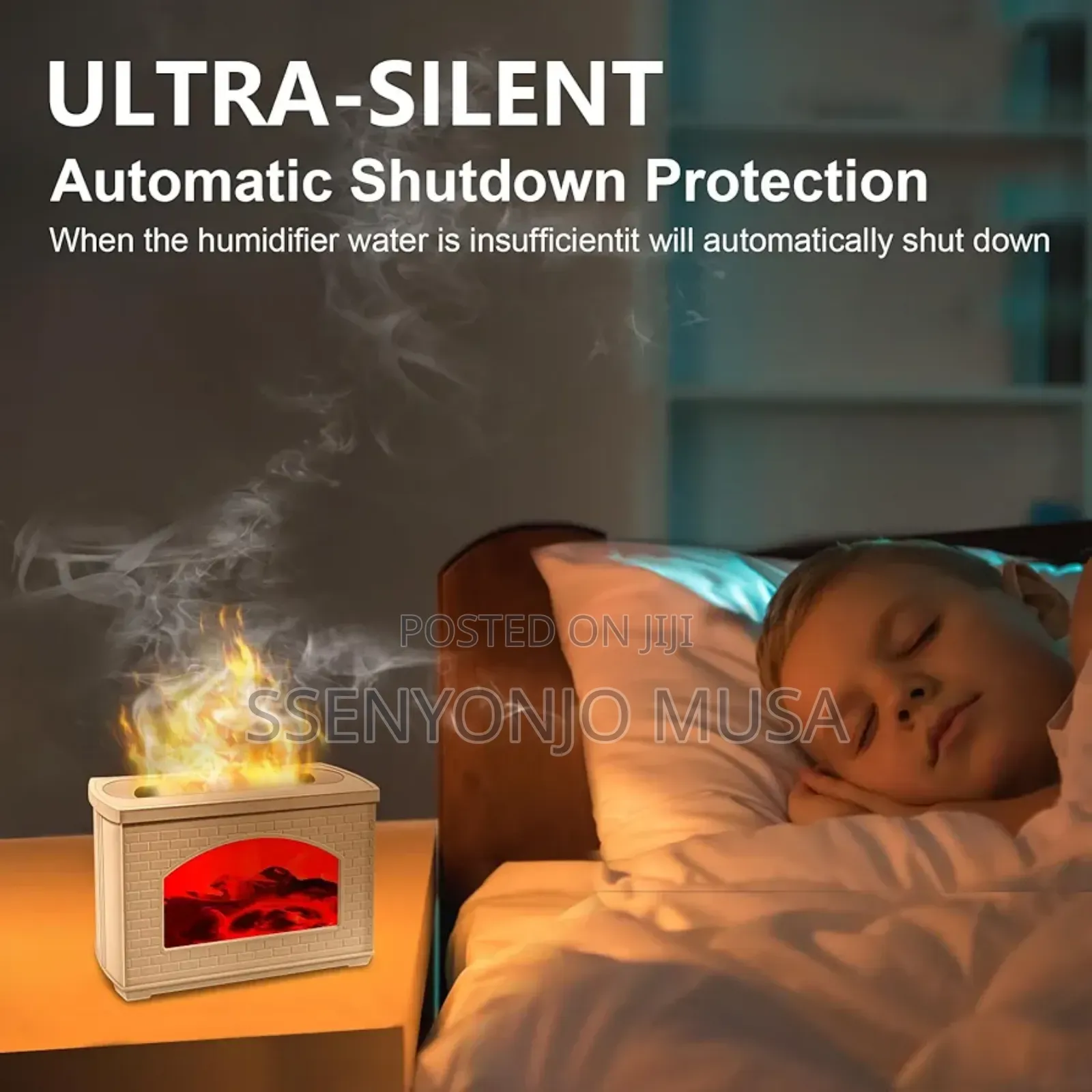 Flame Aroma Diffuser - Waterless Oil Diffuser With Auto Shut
