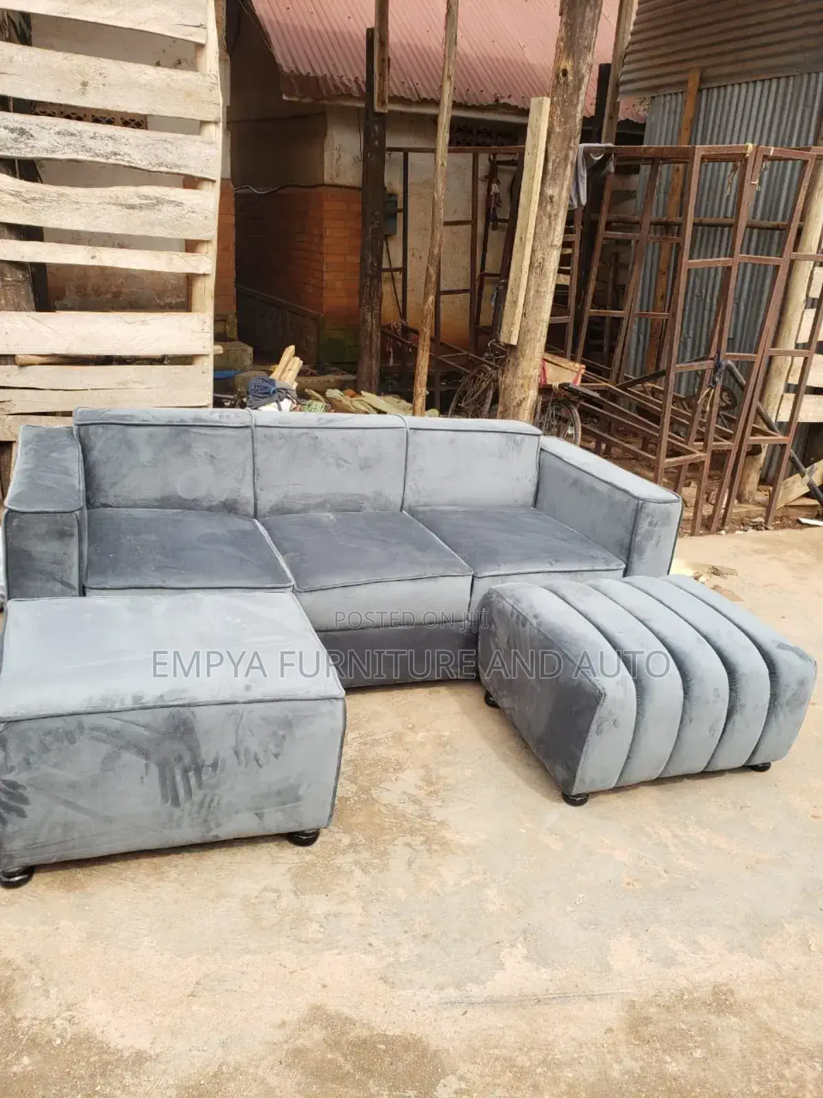 Gray Pijon Sofa Set