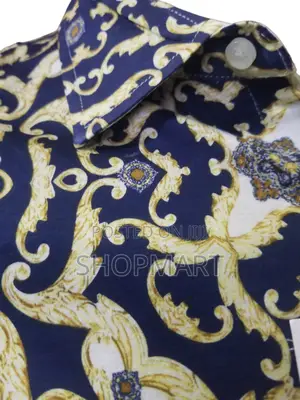 Floral Textured Formal Short Sleeve Shirt