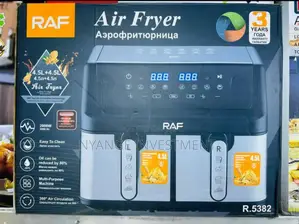 9 Litres RAF Double Chamber Air Fryer.