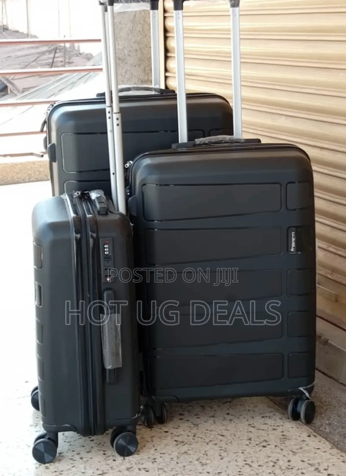 3pcs Full Set of Rubber Travel Suitcase ,Fashion Bag