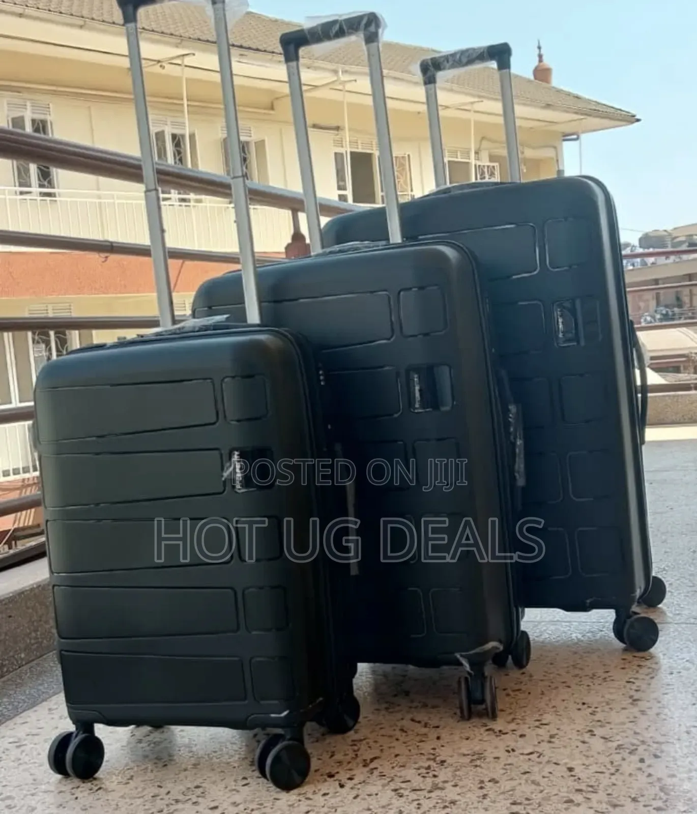 3pcs Full Set of Rubber Travel Suitcase ,Fashion Bag