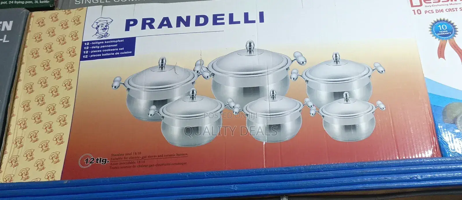 Prandelli Stainless Steel (304 ) Cookware Set