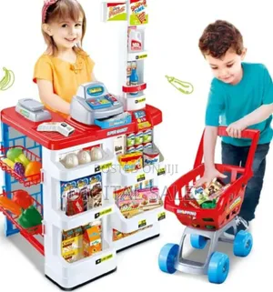 Photo - Girl Boy Pretend Play Toy Supermarket