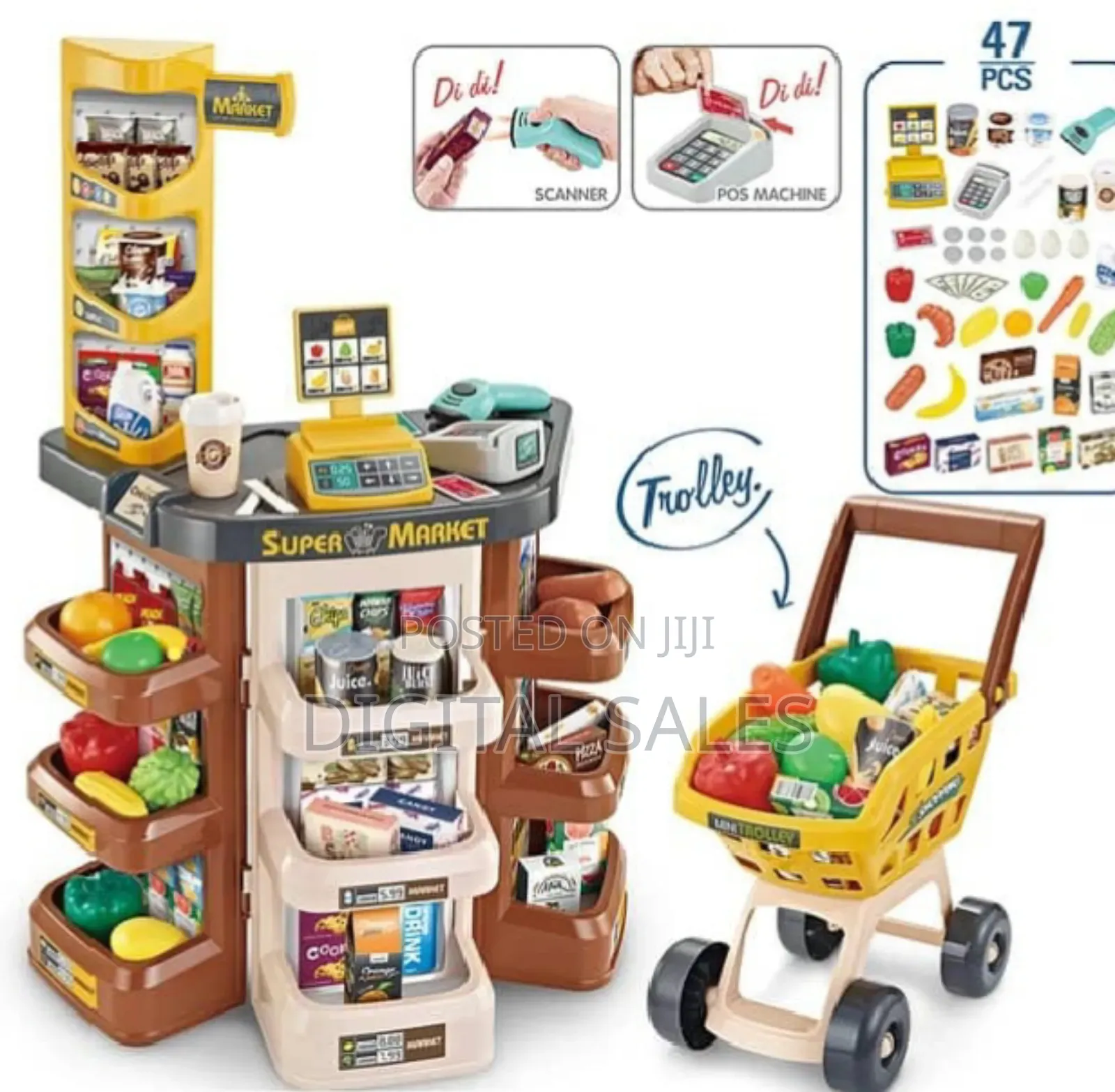 Girl Boy Pretend Play Toy Supermarket