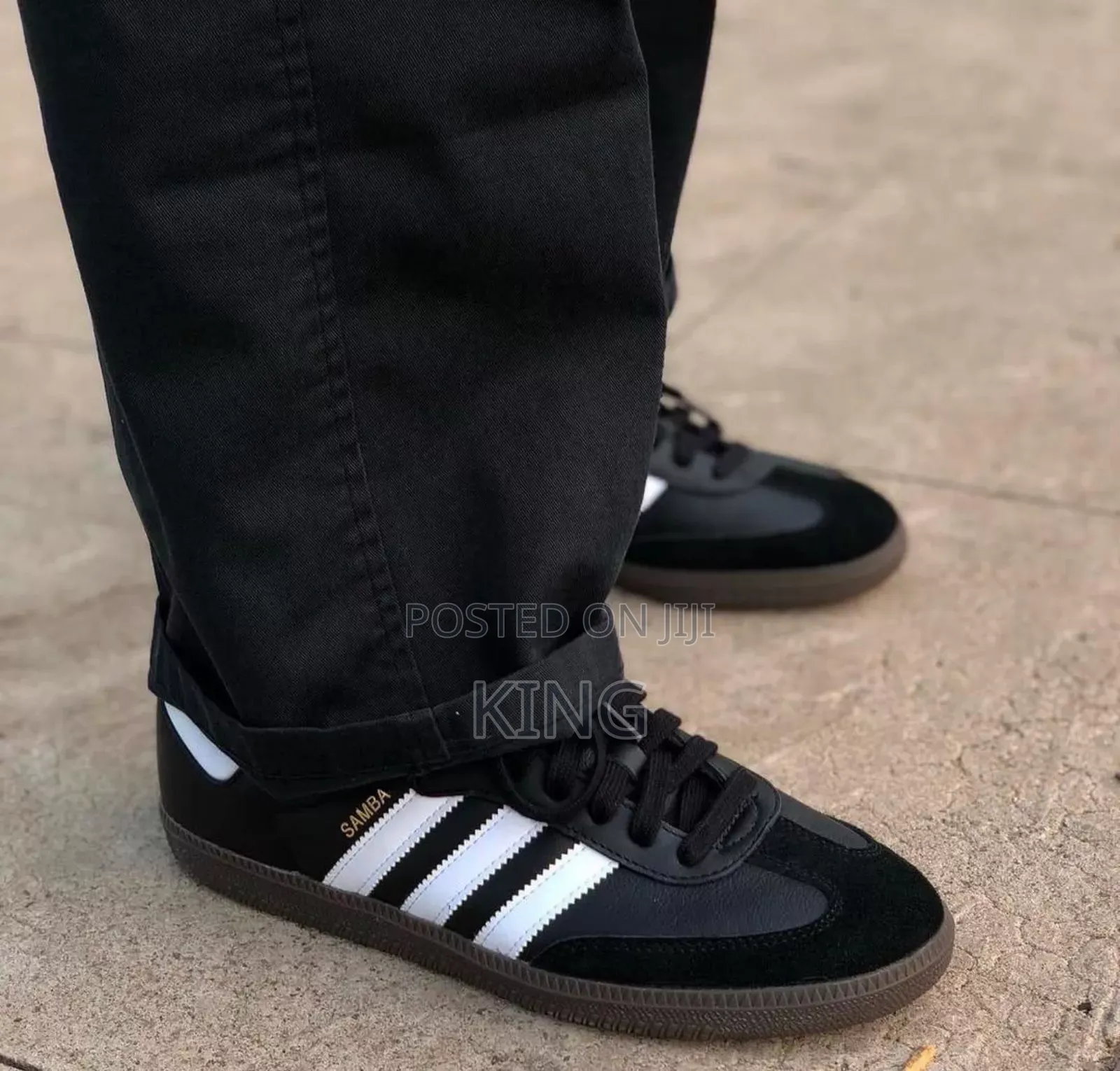 Black Adidas Essential Sambas