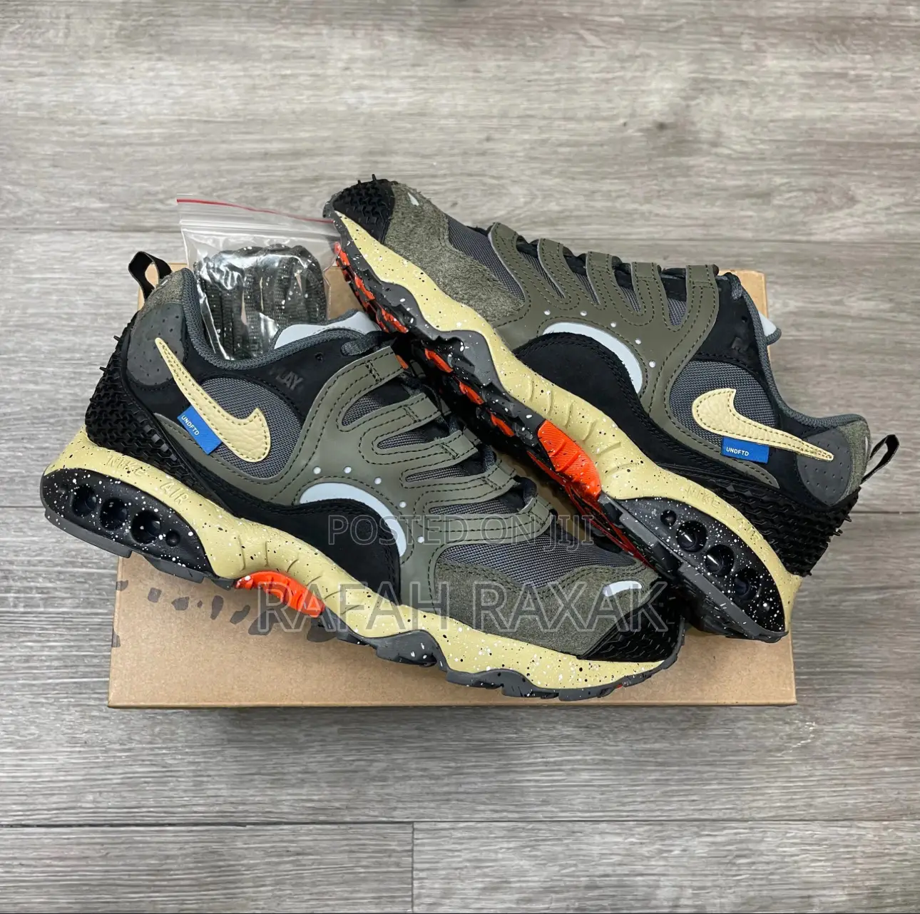 Original Nike Undefeated X Air Terra Humara “Olive” Sneakers