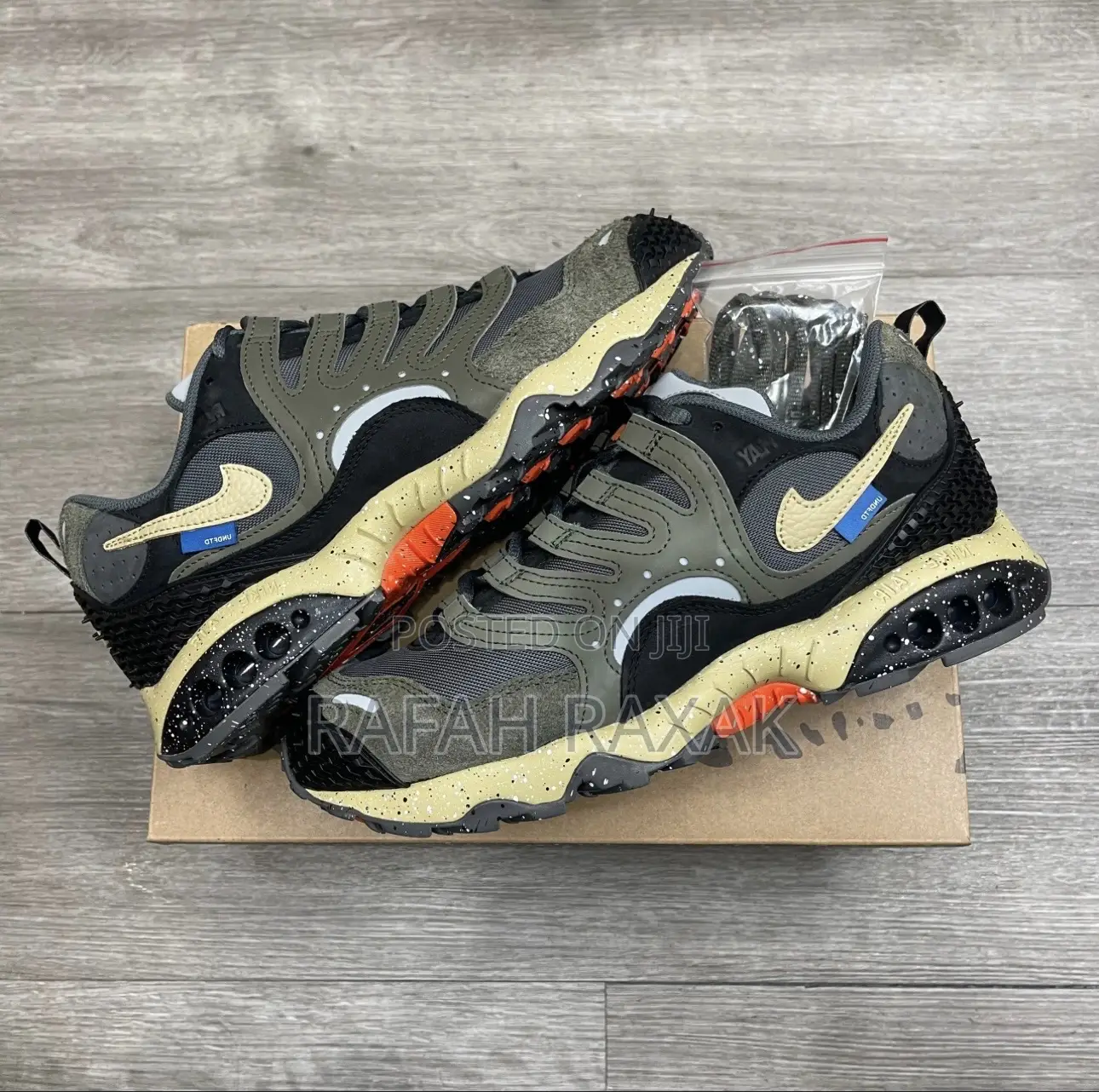 Original Nike Undefeated X Air Terra Humara “Olive” Sneakers