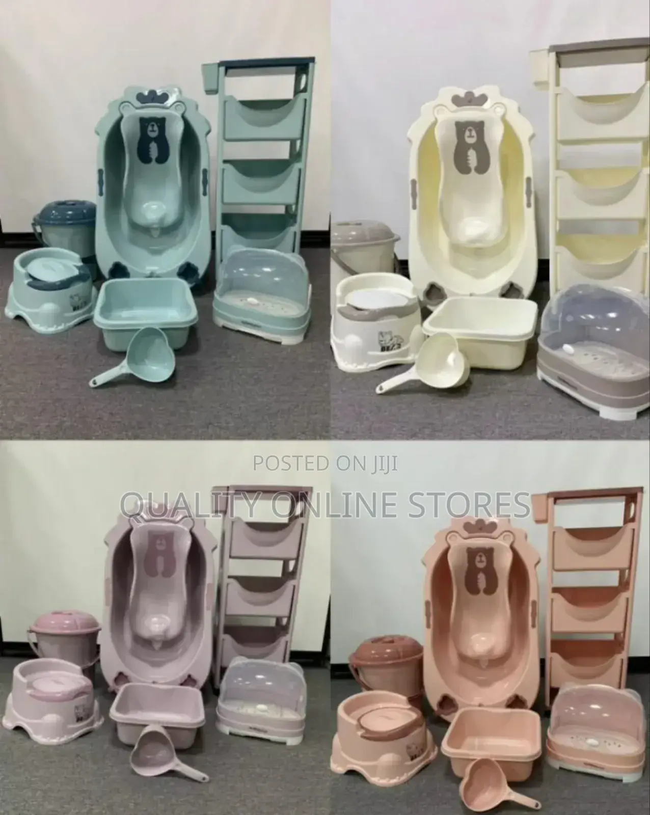 Plastic Bath Tub Set