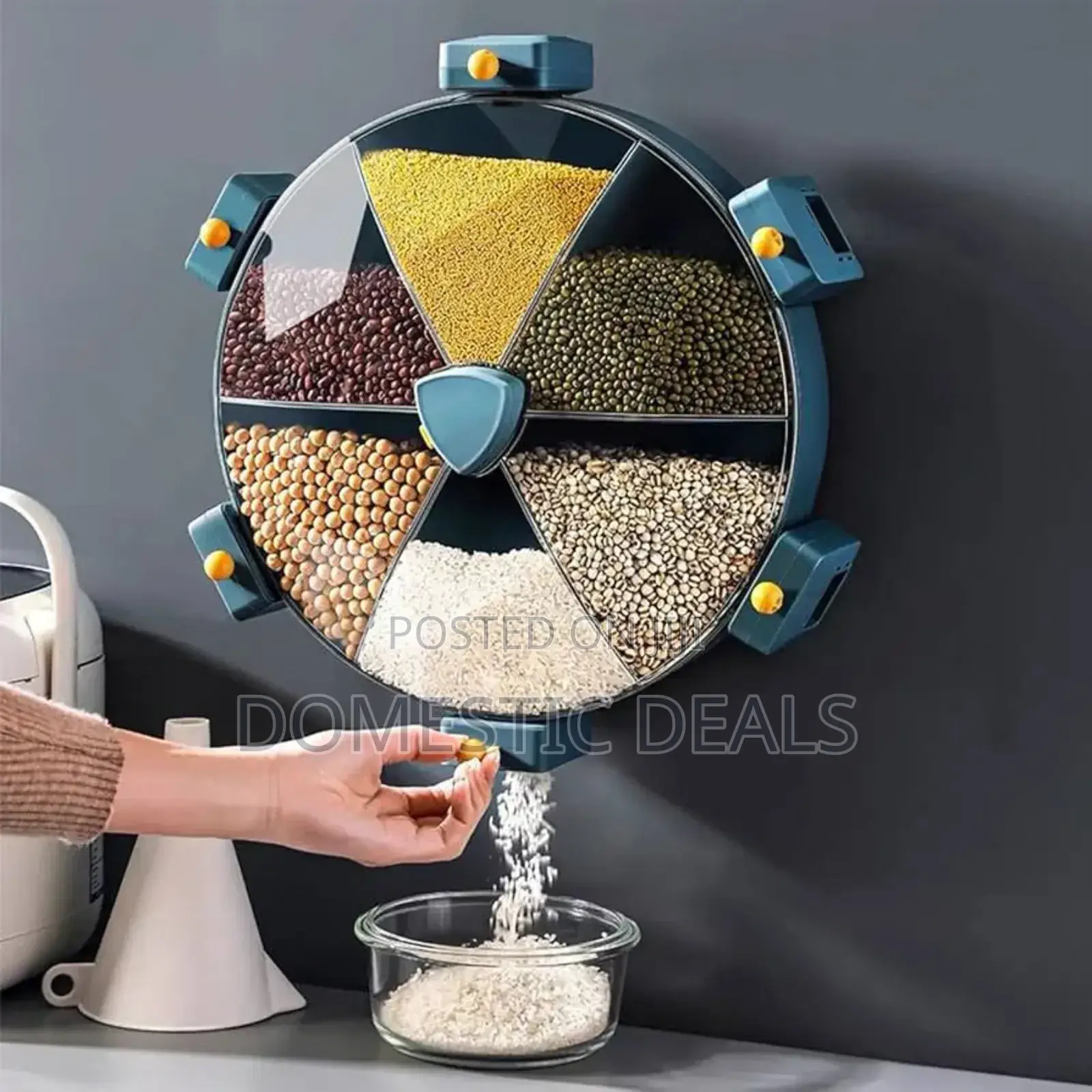 Wall Mounted Food/ Grain/ Cereal Rotary Dispenser