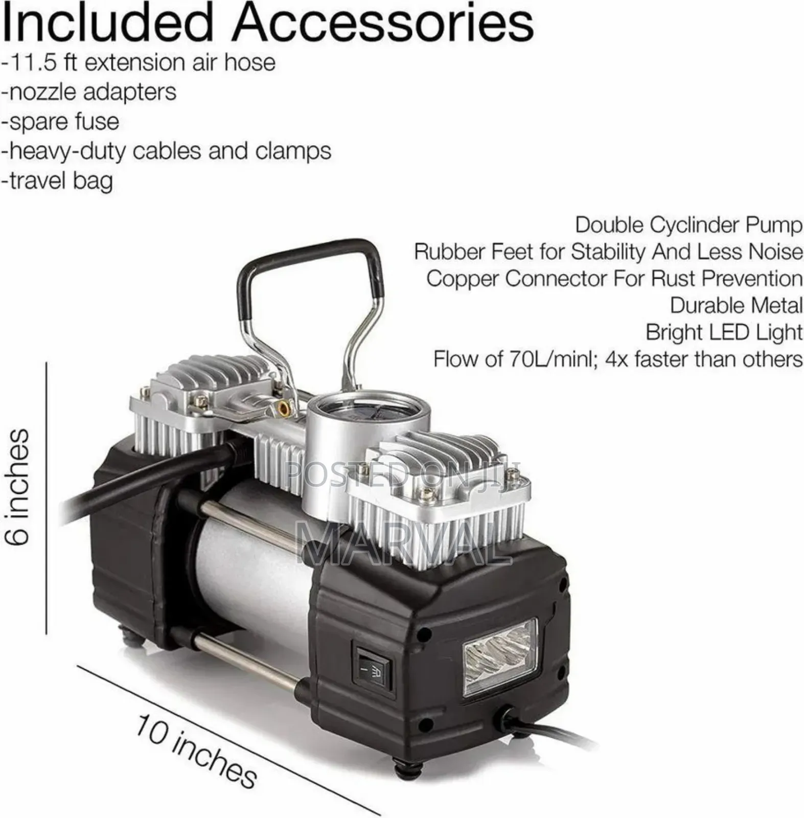 Air Compressor 2 Cylinder
 (For All Kinds of Inflatables)