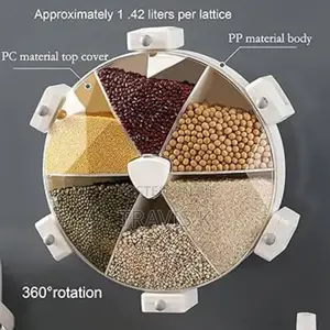 360° Rotatable Wall Mounted Cereal Dispenser