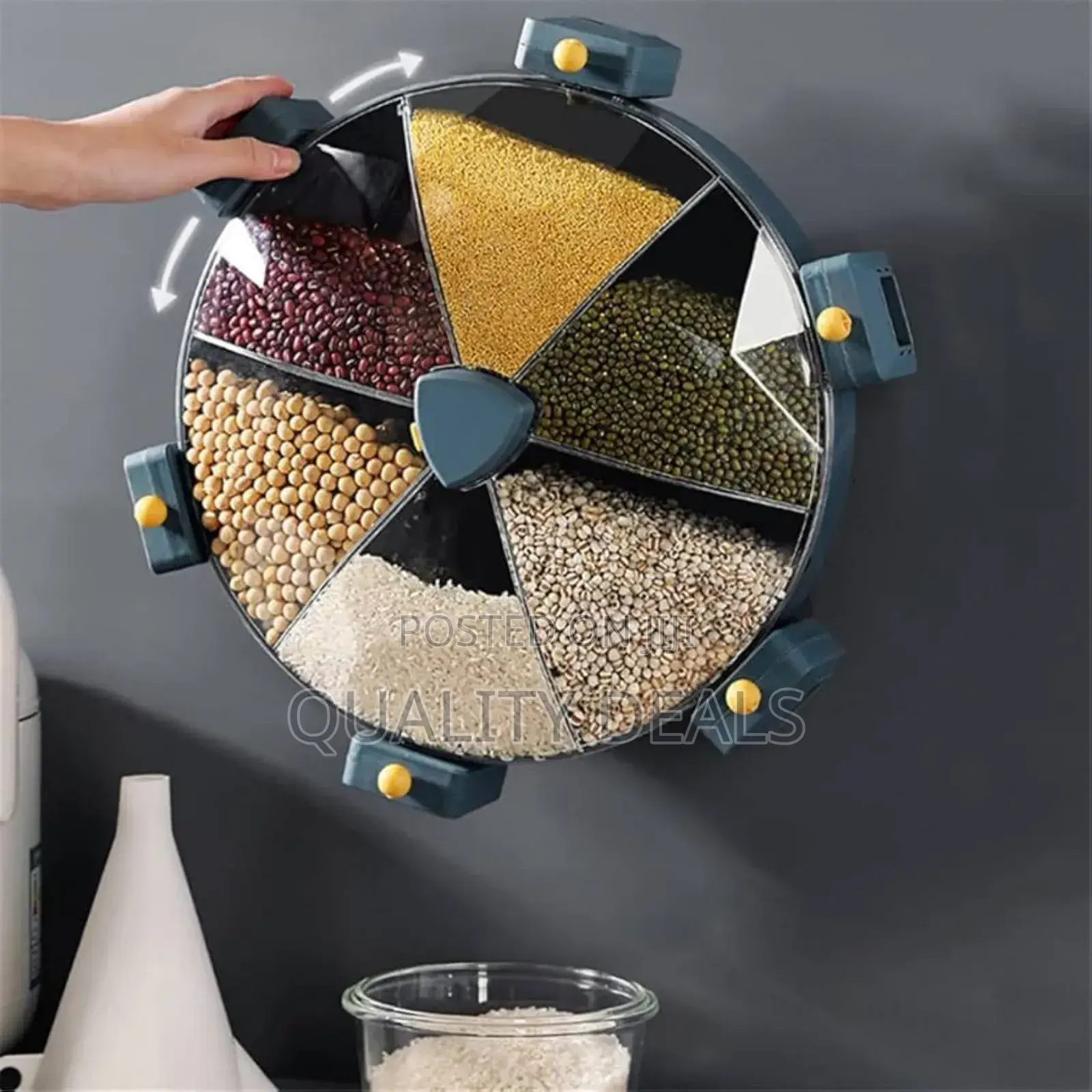 Wall Mounted 8.5L 6 Grid Cereal Dispenser