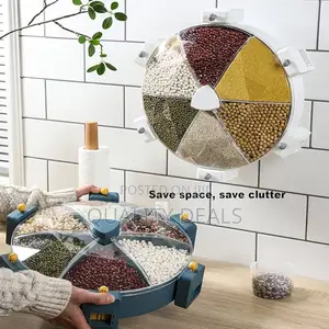 Wall Mounted 8.5L 6 Grid Cereal Dispenser