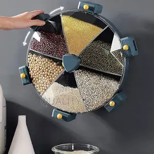 Wall Mounted 8.5L 6 Grid Cereal Dispenser