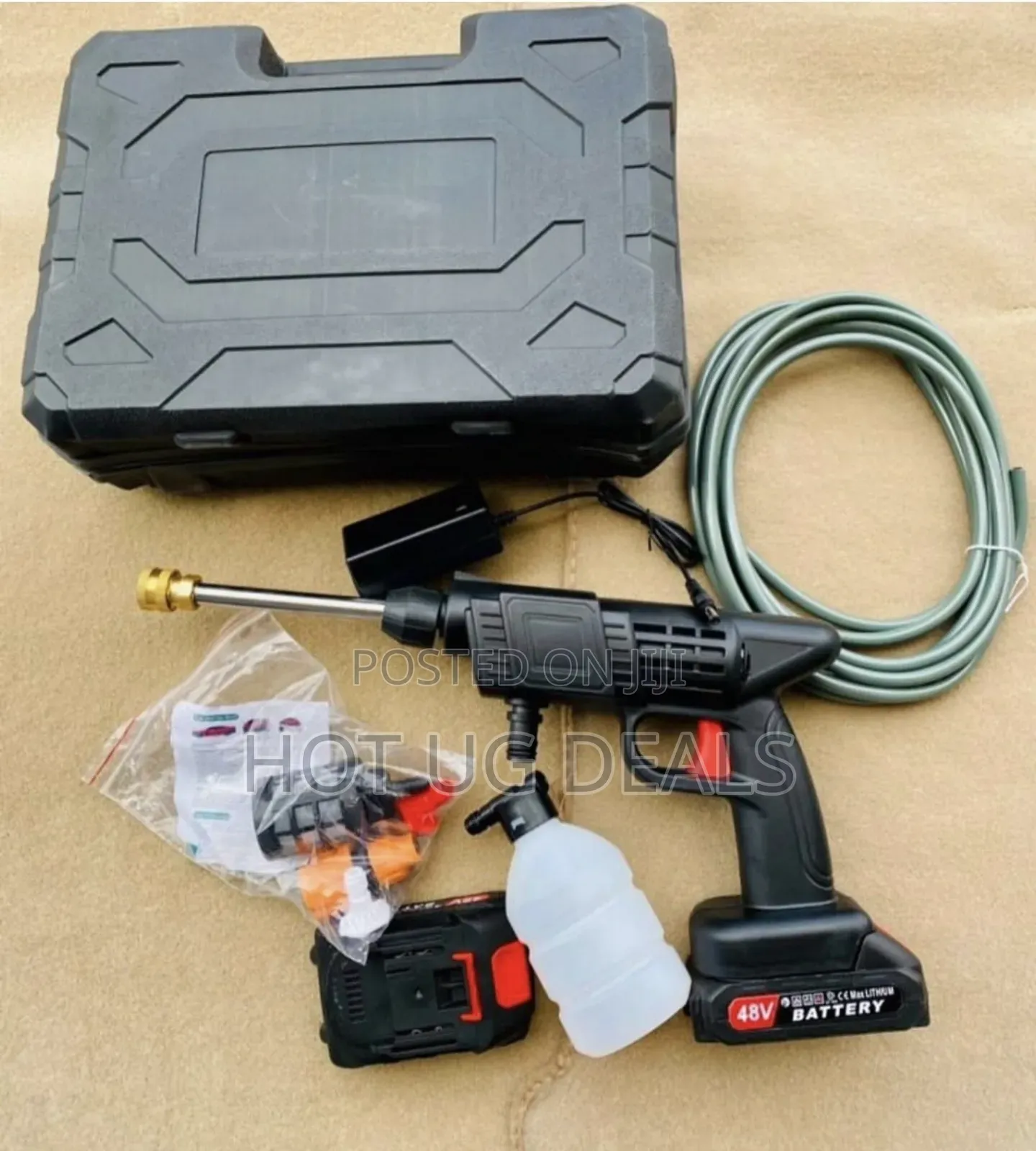 48v Rechargeable Car Pressure Washer Kit With 1 Battery