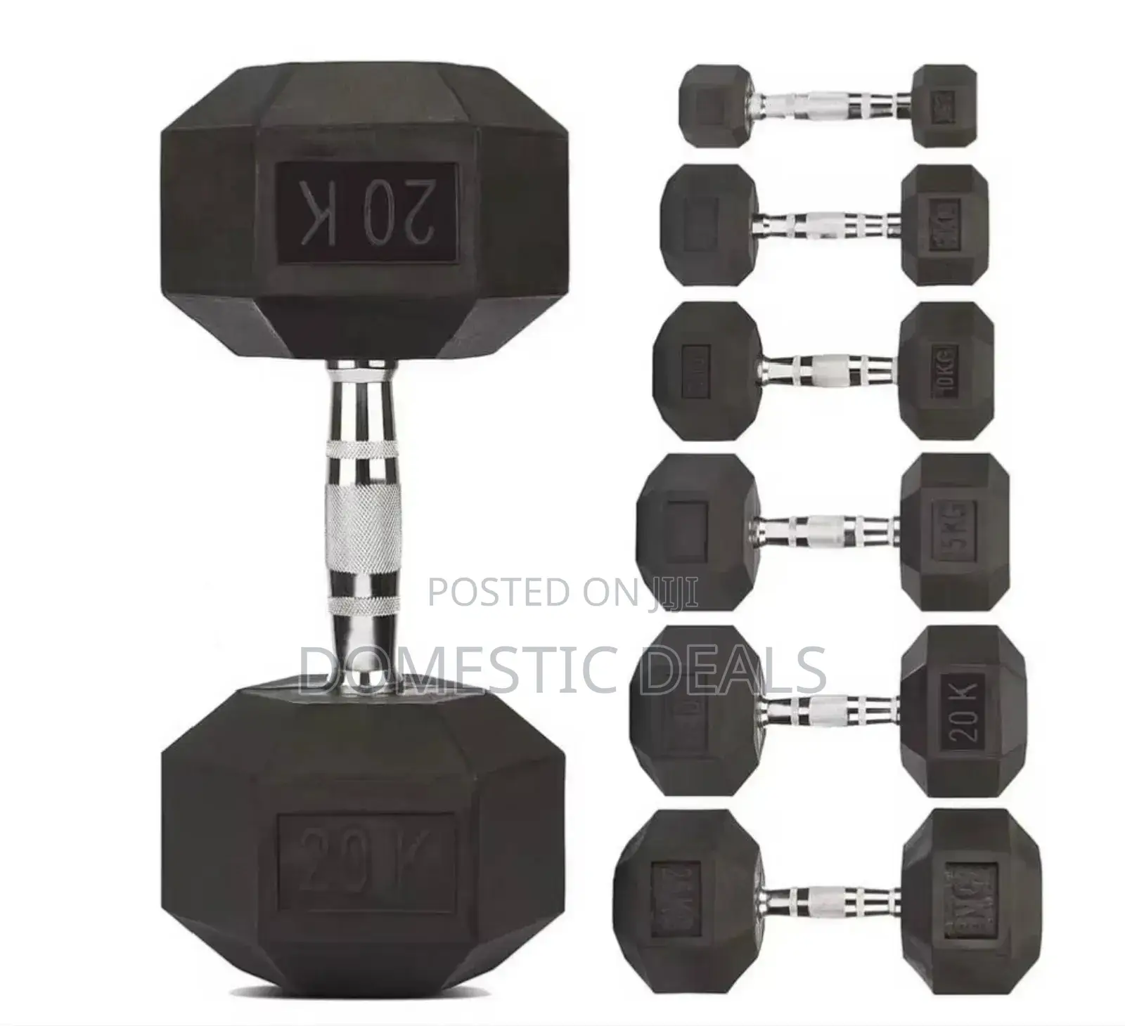 1pc 20kg Hex Dumbell