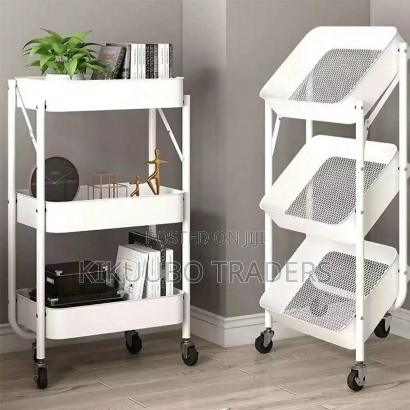 Multifunctional 3 Tier Foldable Trolley