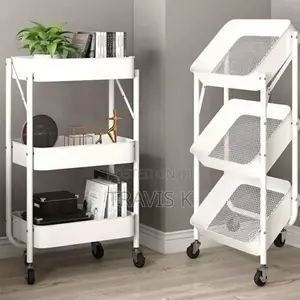 3 Tier Strong Storage Shelf Rolling Wheel Cart Trolley