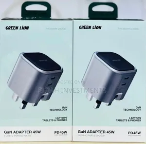 Durable Green Lion Gan Adapter 45W PD