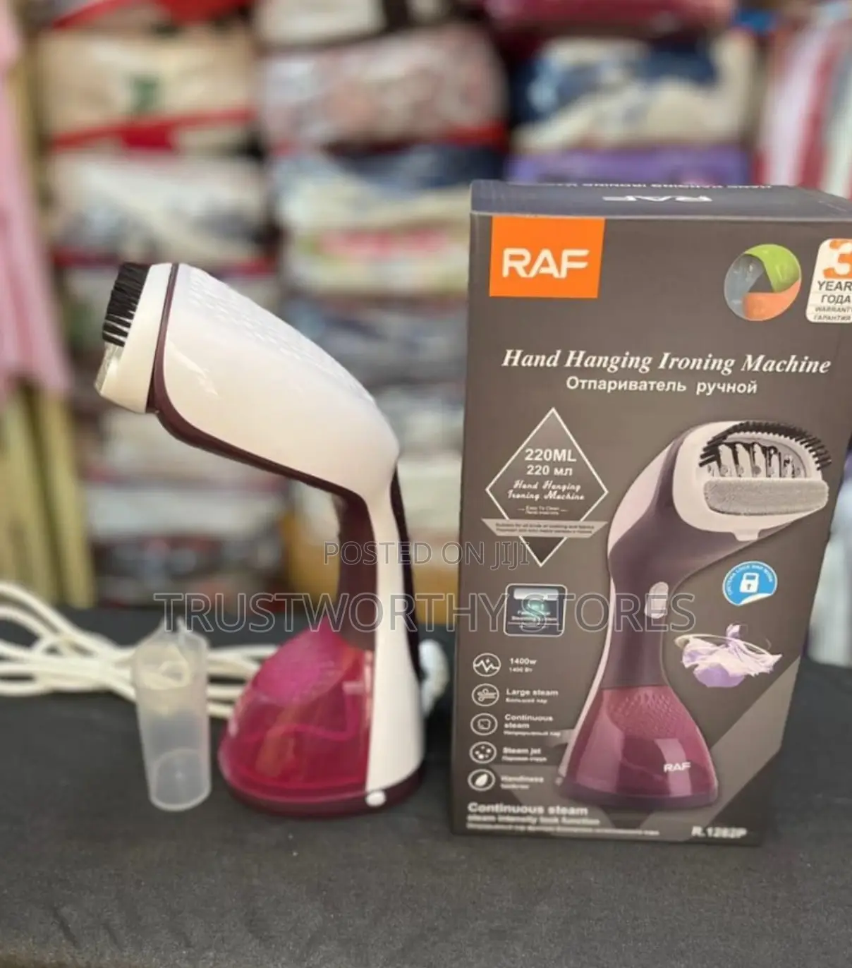 RAF Garment Steamer - Hand Hanging Ironing Machine