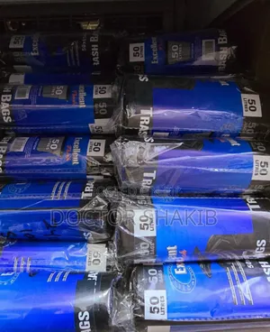 Excellent 50ltrs Gabbage Bags ( 50 X 65cm ) With 50 Bags