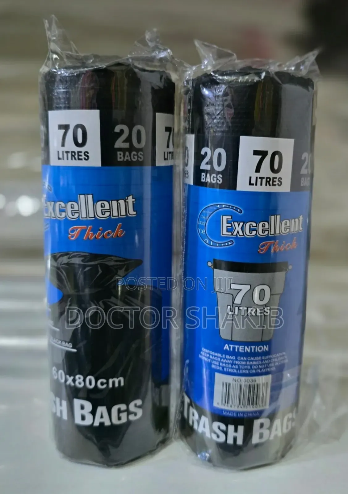 Excellent 70ltrs of Trash Bags ( 20 Bags )