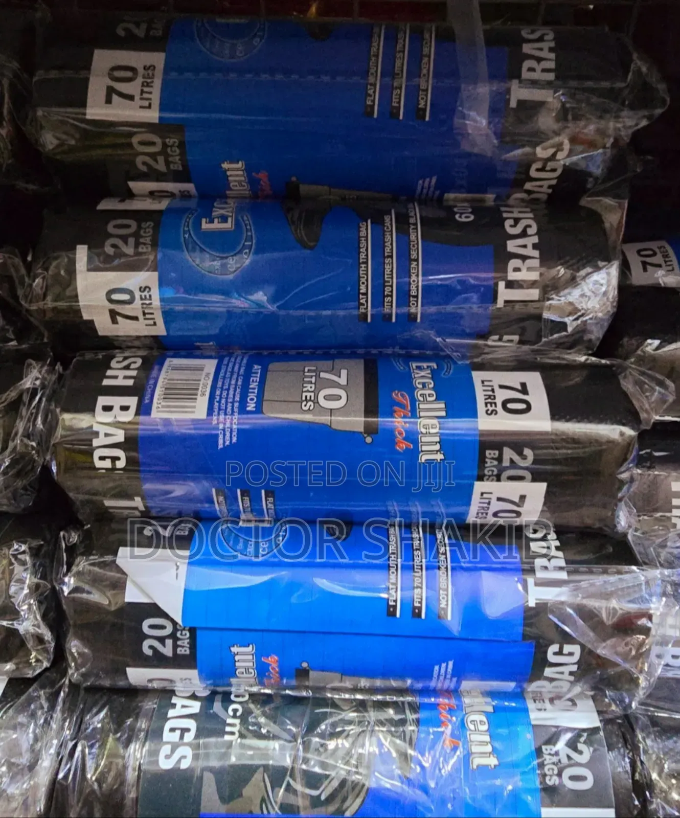 Excellent 70ltrs of Trash Bags ( 20 Bags )