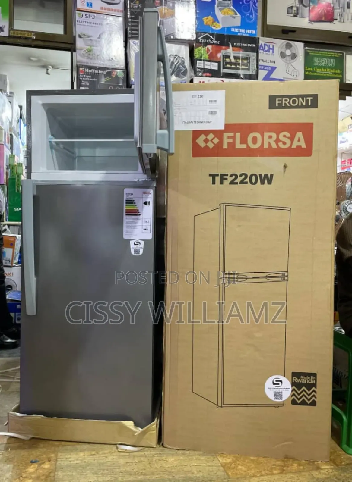 Florsa 220L Refrigerator - Double Door Fridge TF220