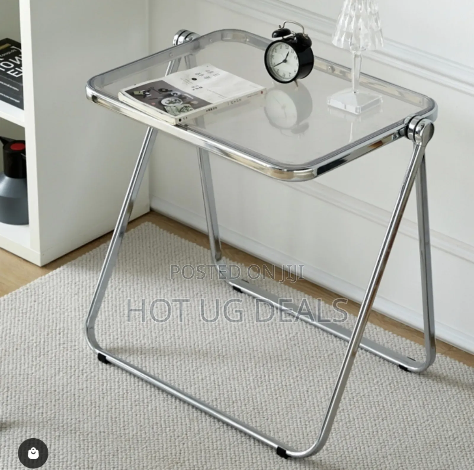 Folding Tv Acrylic Serving Tray Tables Coffee Side Table