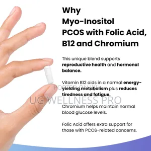 Myo-Inositol PCOS With Folic Acid, B12 2 Months Supply 120co