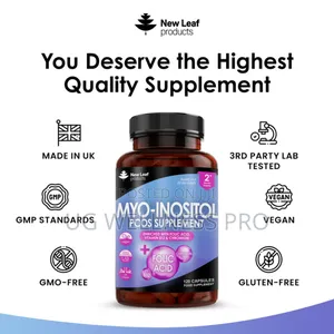 Myo-Inositol PCOS With Folic Acid, B12 2 Months Supply 120co