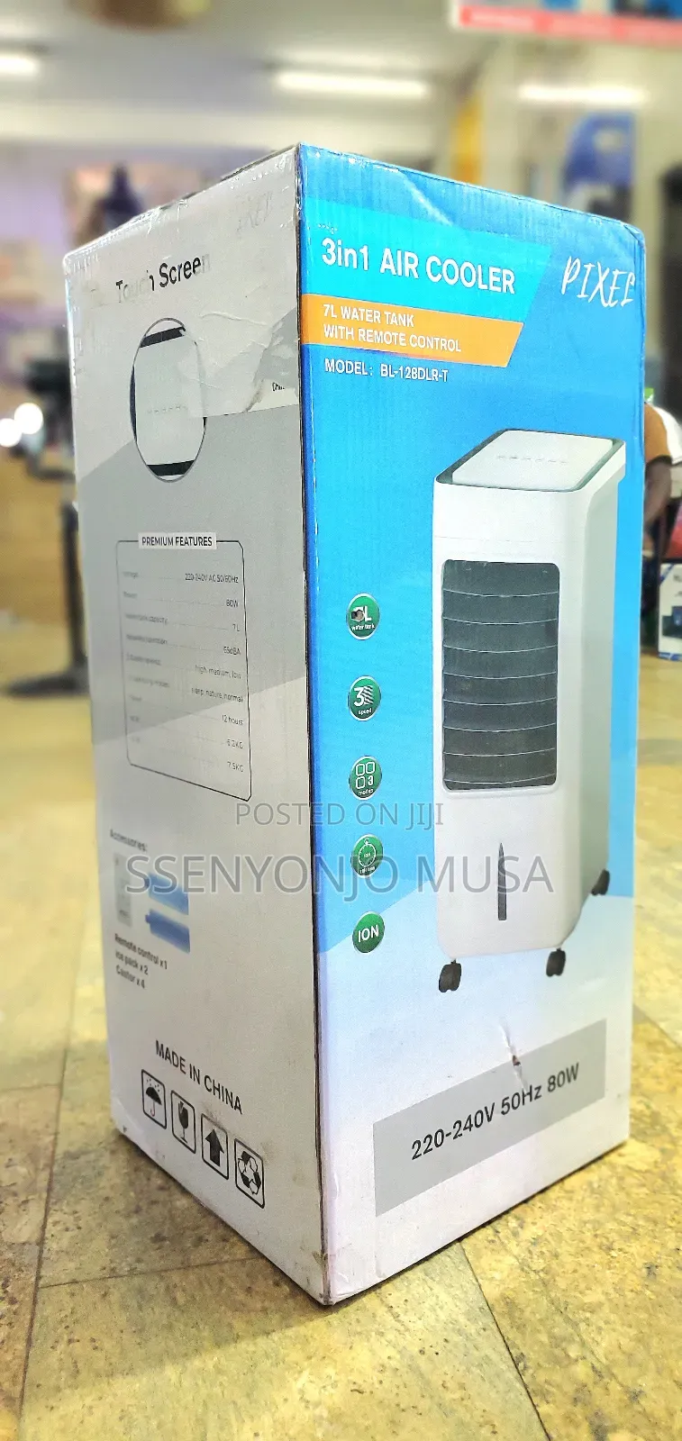3in1 Air Cooler Pixel - 7l Water Tank, Remote Control