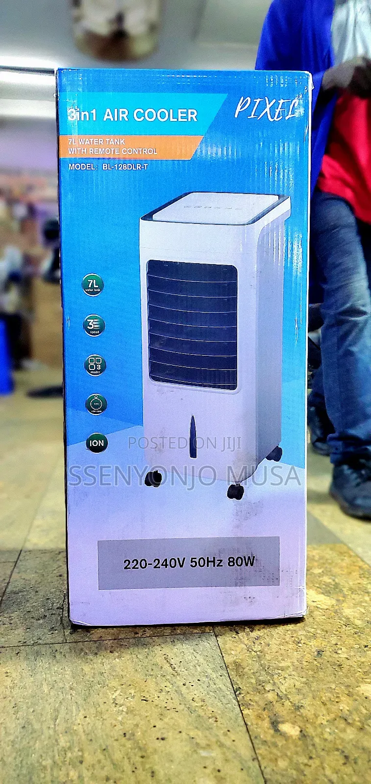 3in1 Air Cooler Pixel - 7l Water Tank, Remote Control
