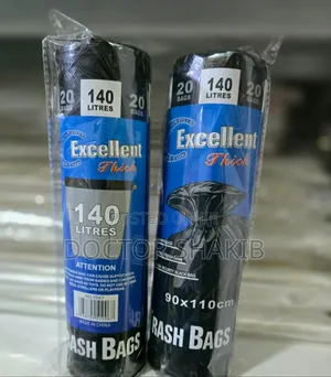 140 LTRS Excellent Black Gabbage Bags