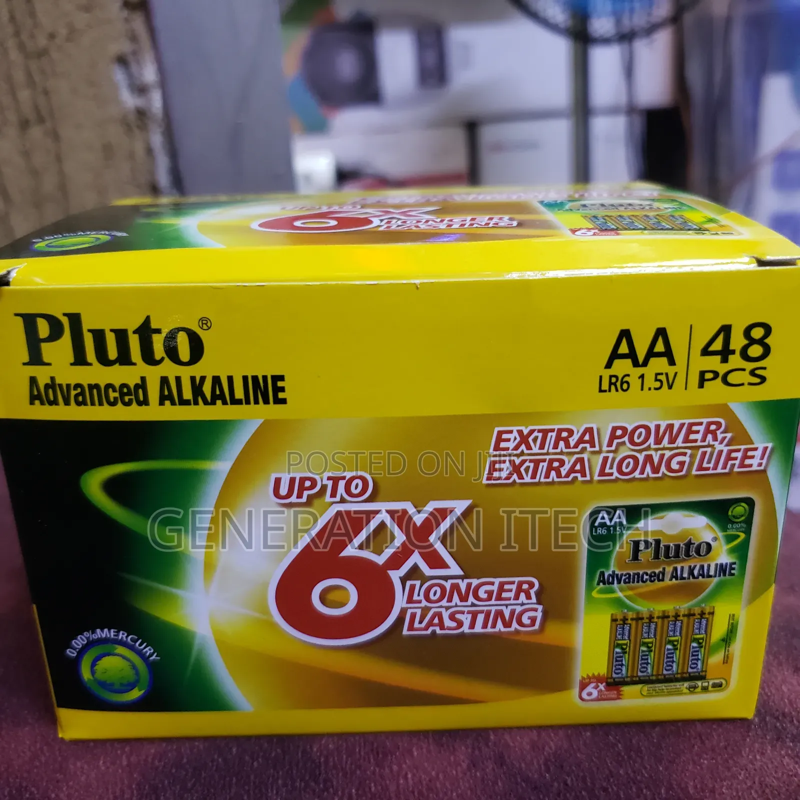 Double a Pluto Alkaline Batteries - A Box of 24 Pairs