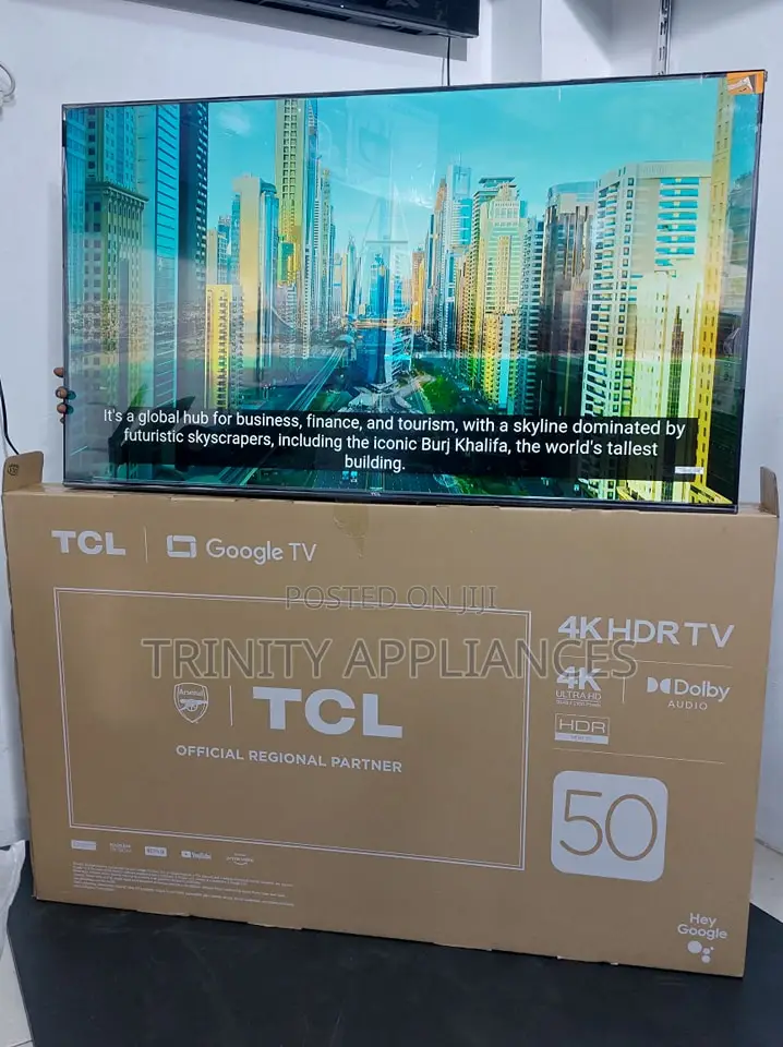 TCL 50" HDR Smart Tv With Dolby Google Audio