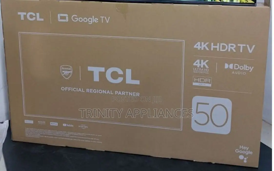 TCL 50" HDR Smart Tv With Dolby Google Audio