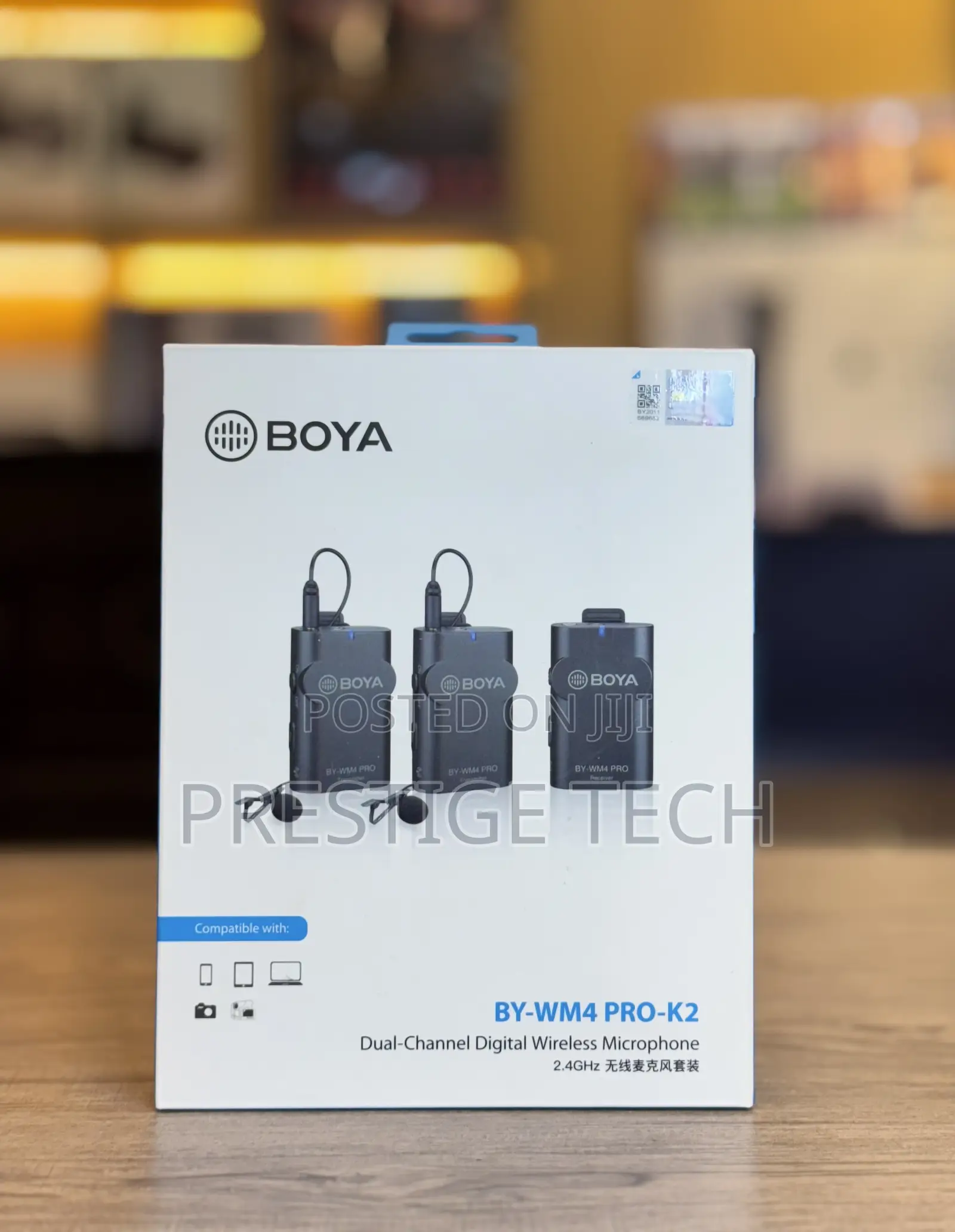 Boya By-wm4 Pro- Dual Channel Digital Wireless Microphone