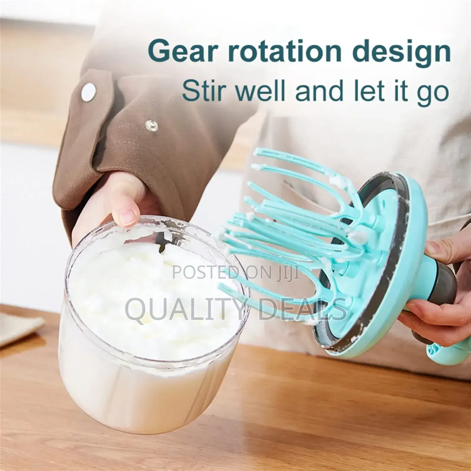 Plastic Handheld Manual Egg Beater