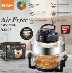Electric 8 in 1 RAF Glass Air Fryer