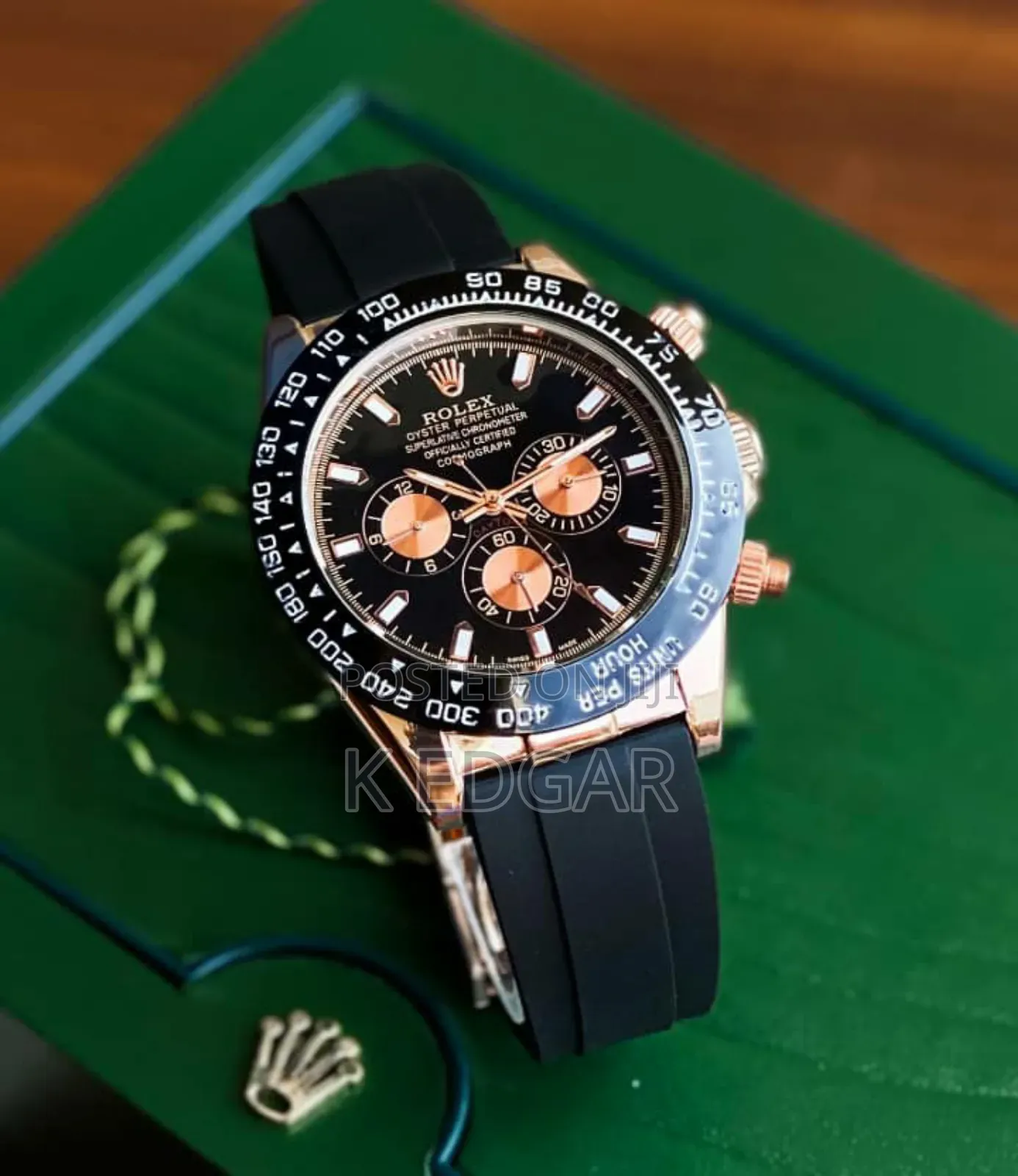 Original Black Rolex Day-Tona Watch