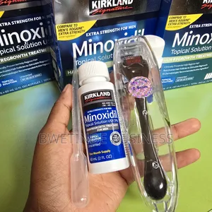 Photo - 5% Kirkland Minoxidil Solution Derma Roller Set in Kampala